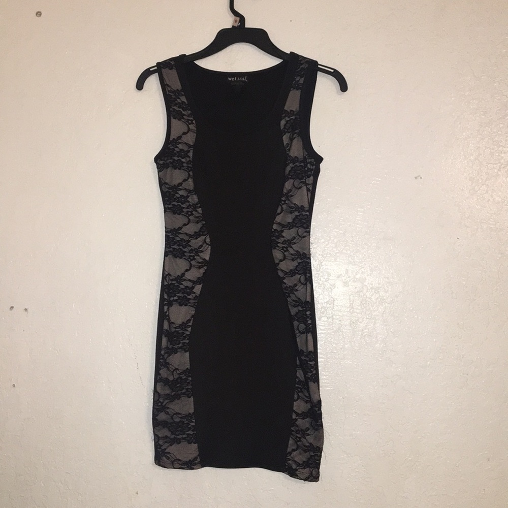 Wet seal black mini dress